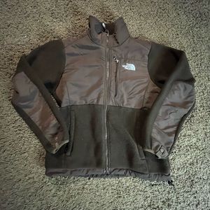 The North Face Brown Denali Full Zip Jacket Womens XS good conditions